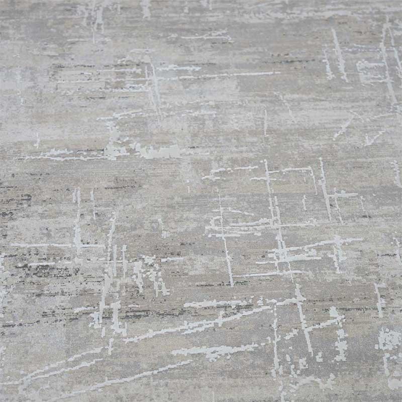 Otantik Görünümlü Modern Soyut Eskitme Dokuma Halı Saçaklı 200x290 cm - Görsel 3