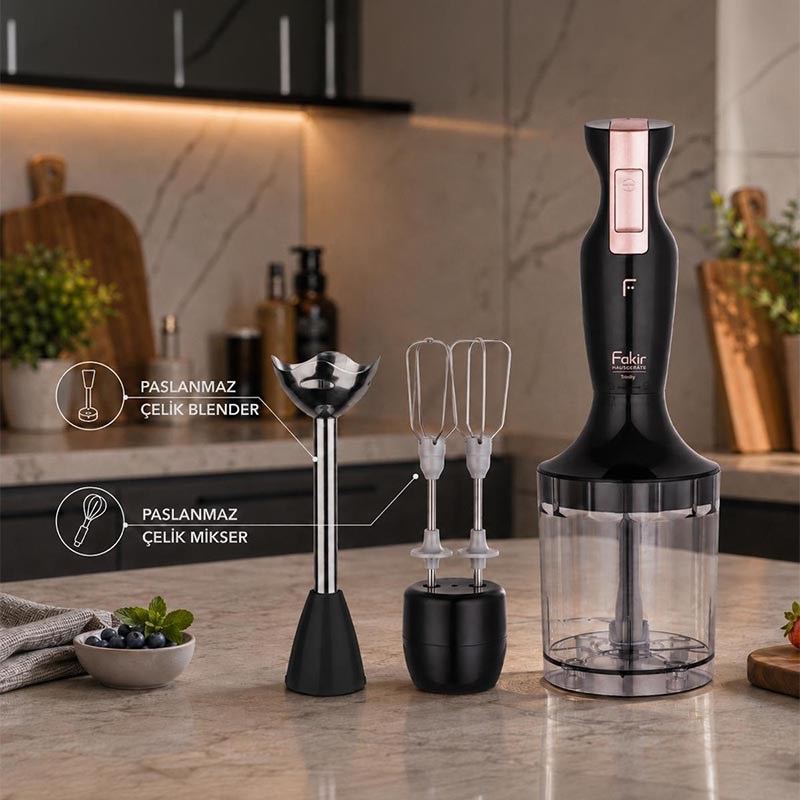 Fakir Trinity 900 W Blender Seti Siyah - Görsel 3